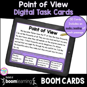 point of view boom cards for 2nd and 3rd grade cover