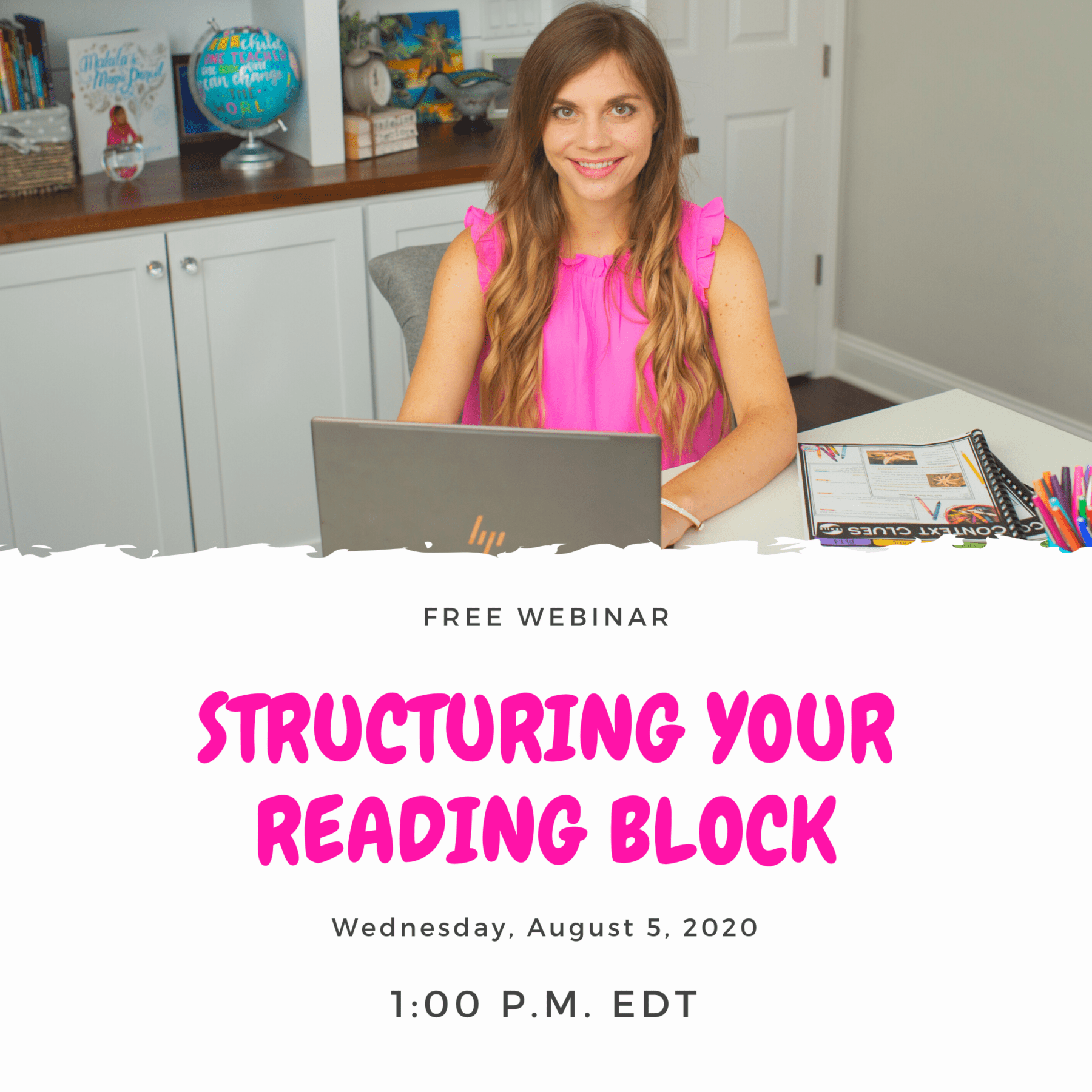Structuring your Reading Block free webinar cover for 1pm