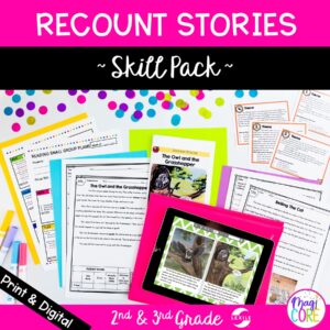 Recount Fables, Folktales, & Myths Skill Pack - RL.2.2 RL.3.2 - Print & Digital