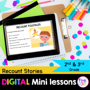 Digital Lessons: Recounting Stories - RL.2.2 & RL.3.2 - Google Slides & Seesaw