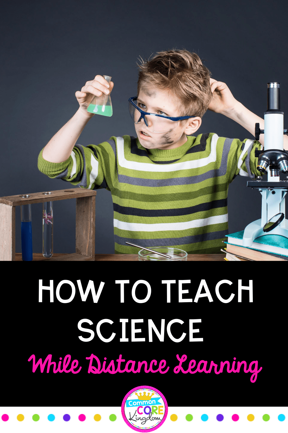 How to Teach Science while Distance Learning pin