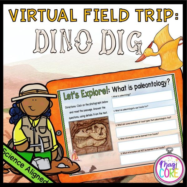 Virtual Field Trip to the Dinosaur Dig & Paleontology - Google Slides & Seesaw