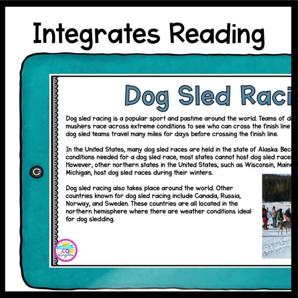 Dog Sled Racing Integrated Reading