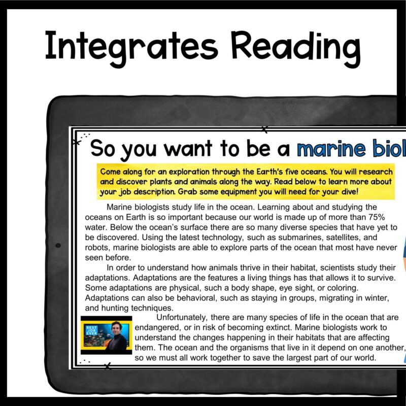 Ocean Virtual Field Trip Integrated Reading