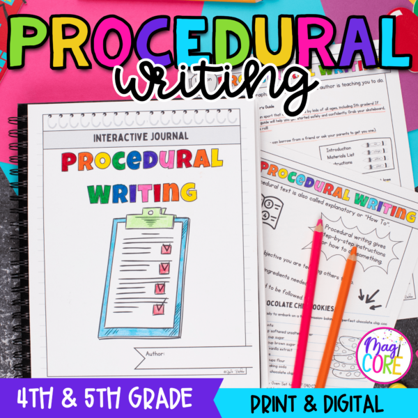 Explanatory How To Writing - 4th & 5th Grade Writing Unit Journal Anchor Charts