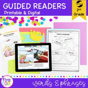 Guided Reading Packet: Words & Phrases - 2nd Grade RL.2.4 - Printable & Digital Formats