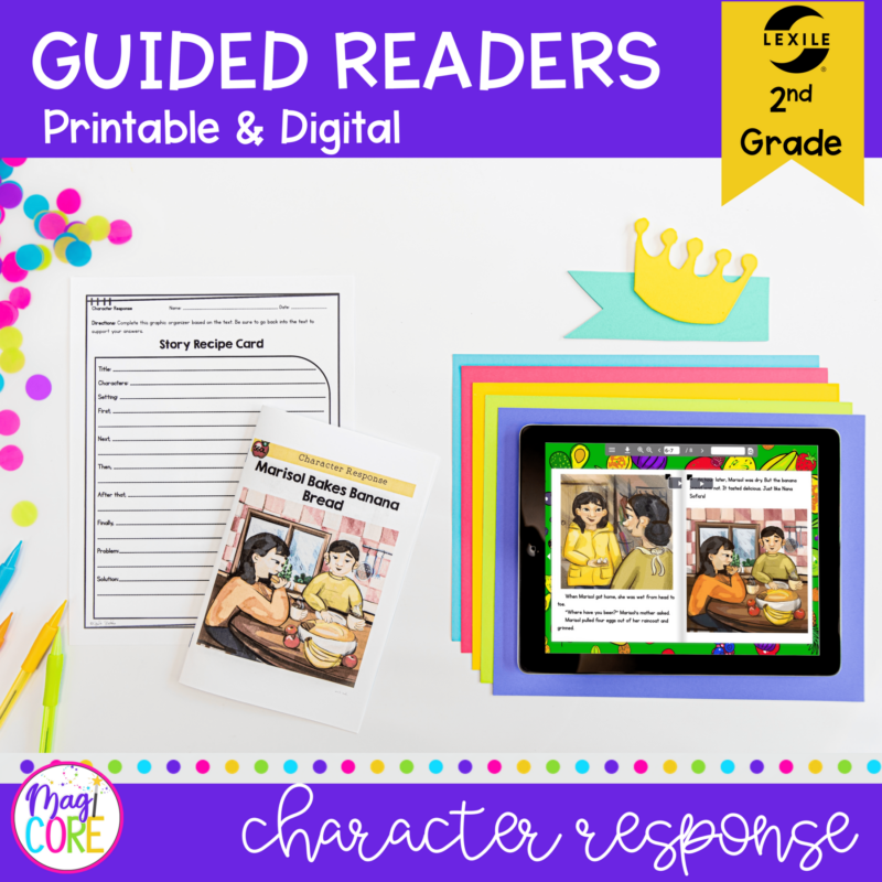 Guided Reading Packet: Character Response - 2nd Grade RL.2.3 - Printable & Digital Formats