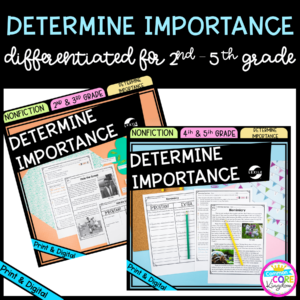 Determine Importance differentiated bundle for 2nd - 5th grade cover showing both individual product covers