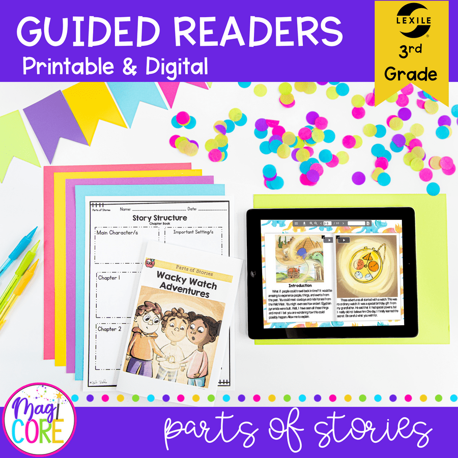 Guided Reading Packet: Text Structure in Fiction - RL.3.5 - Printable & Digital Formats