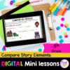 Digital Lessons: Compare Characters, Setting & Events RL.5.3 - Google Slides & Seesaw