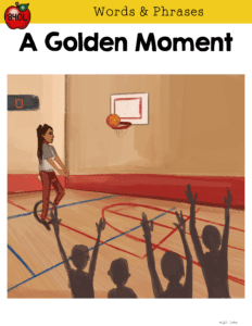 A Golden Moment digital guided reader cover for 4th and 5th grade context clues