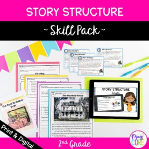 Story Structure Skill Pack - RL.2.5 Classroom & Distance Learning Bundle