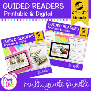 2nd & 3rd Grade Guided Reading Bundle - Printable & Digital Formats