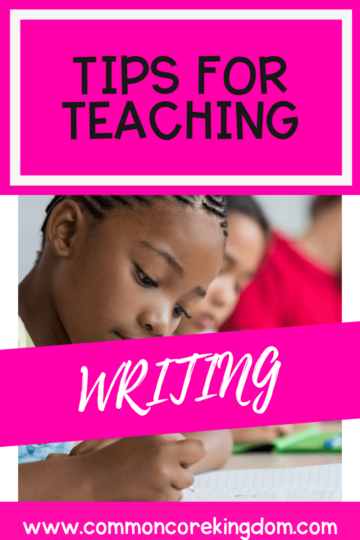 Tips for Teaching Writing Workshop blog cover and pin