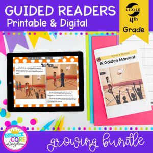 Guided Reading 4th Grade Bundle - Printable & Digital Distance Learning