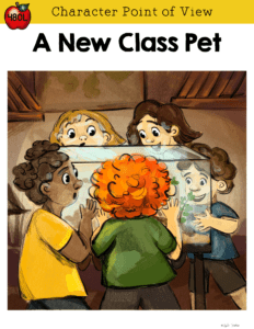 A New Class Pet book cover for Characters Point of View Guided Reader for 2nd and 3rd Grade