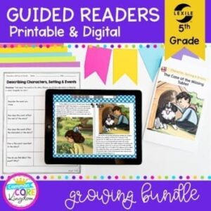 Guided Reading 5th Grade GROWING Bundle - Printable & Digital Distance Learning