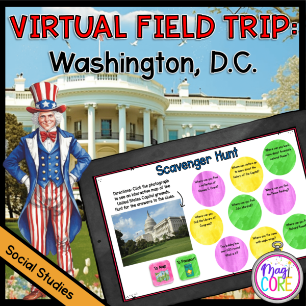 Virtual Field Trip to Washington, DC - Google Slides & Seesaw