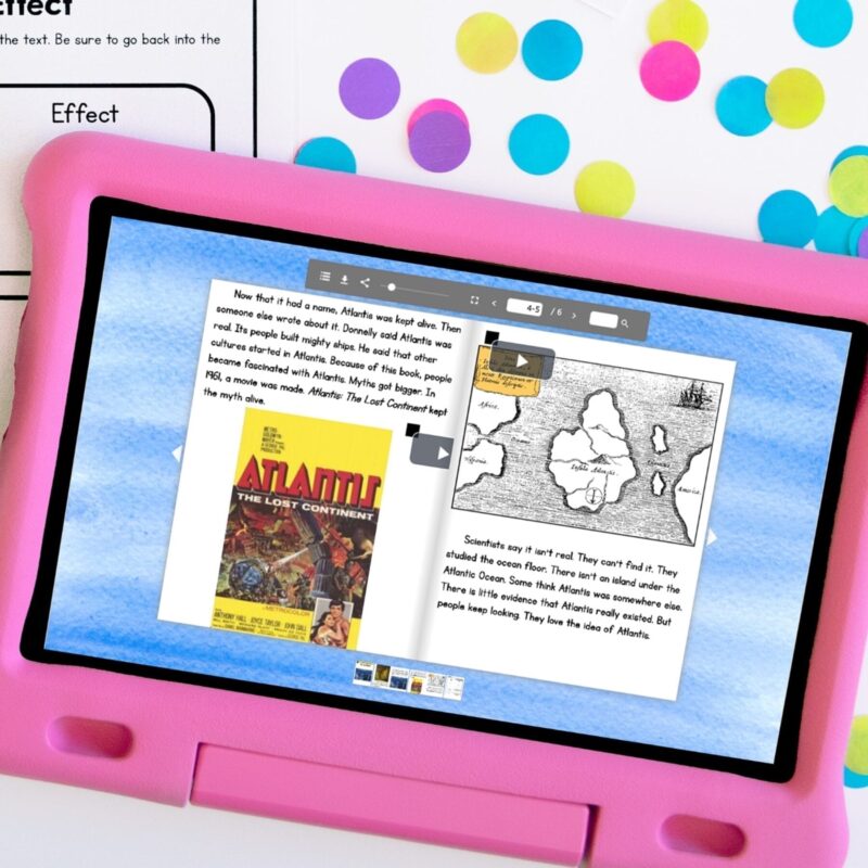 Guided Reading resource for Upper Elementary showing digital resource