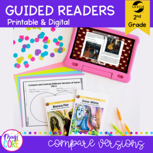 Guided Reading Packet: Compare Versions of a Story - 2nd Grade RL.2.9 - Printable & Digital Formats
