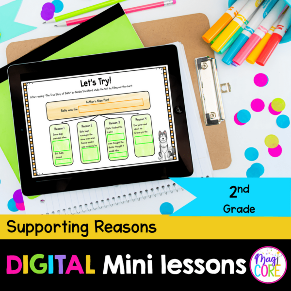 Digital Lessons: Supporting Reasons - RI.2.8 - Google Slides & Seesaw