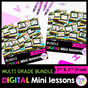 2nd & 3rd Grade Reading Mini Lessons Bundle - Google & Seesaw Distance Learning
