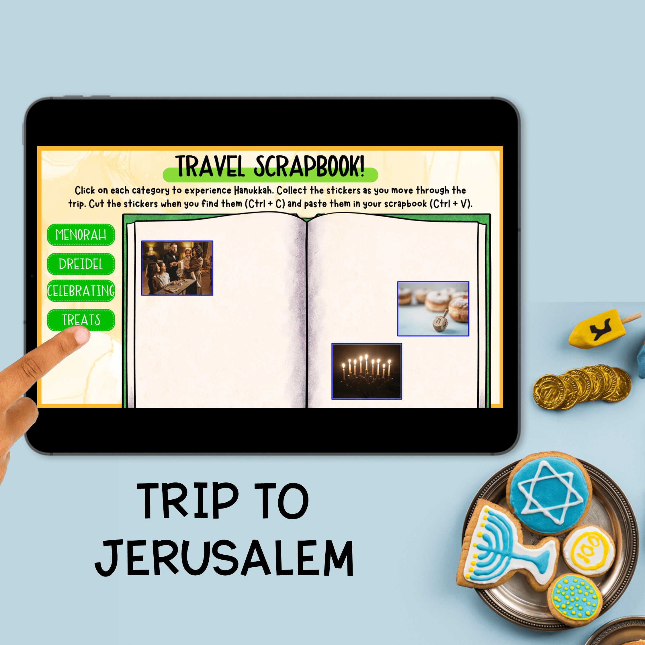 Hanukkah Virtual Field Trip Digital Resource Holidays Around the World Activity - Image 2