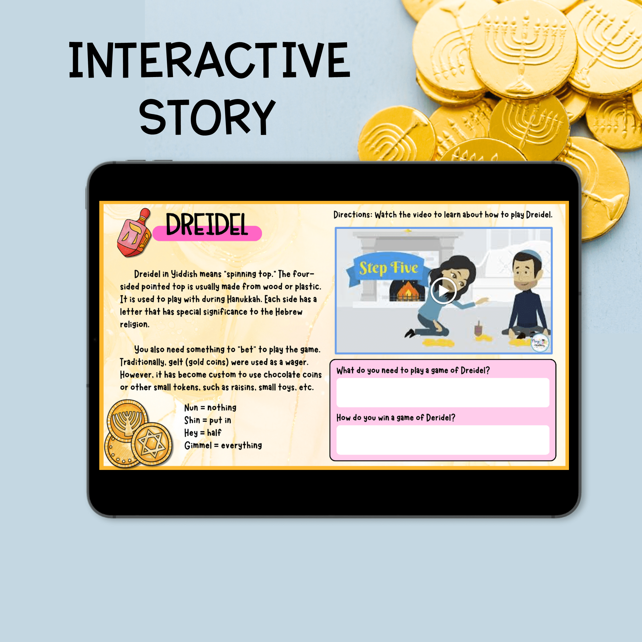 Hanukkah Virtual Field Trip Digital Resource Holidays Around the World Activity - Image 3