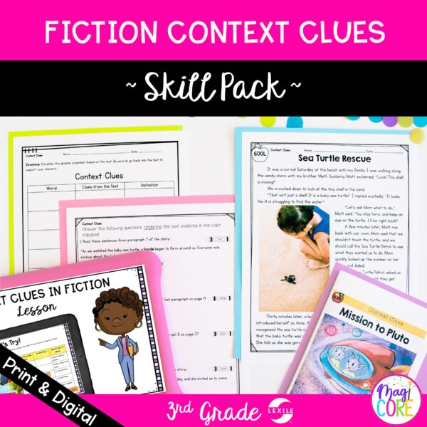 Context Clues in Literature Skill Pack Bundle - RL.3.4 - Print & Digital