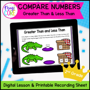 Greater Than Less Than - 2nd Grade Math Digital Mini Lesson - 2.NBT.A.4