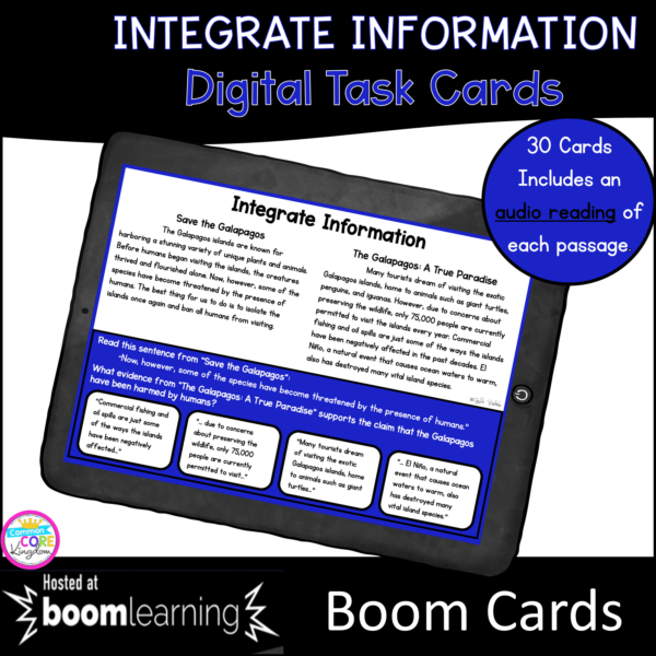 Integrate Information Boom Cards RI.4.9 RI.5.9