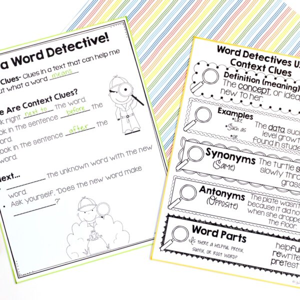 Context Clues Task Cards Preview 2