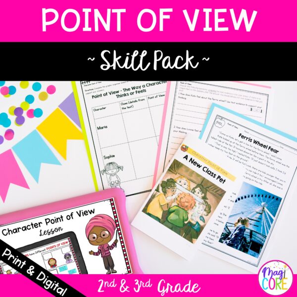 Point of View in Fiction Skill Pack Bundle – RL.2.6 & RL.3.6 - Print & Digital