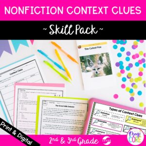 Context Clues in Nonfiction Skill Pack Bundle – RI.2.4 & RI.3.4 - Print & Digital