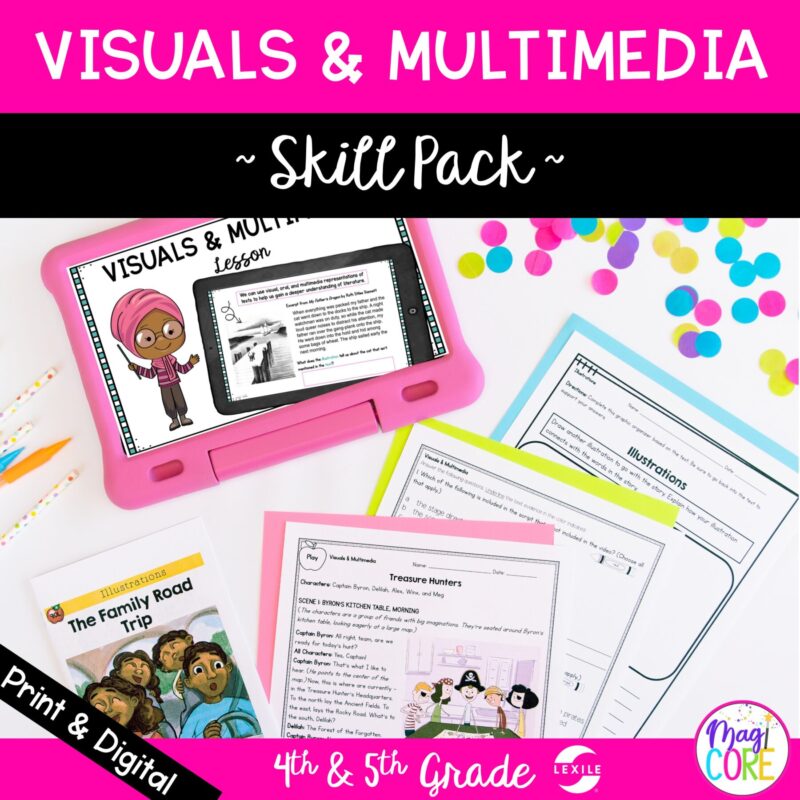 Multimedia and Text Skill Pack Bundle – RL.4.7 & RL.5.7 - Print & Digital