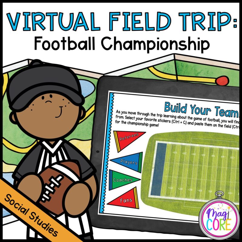 Virtual Field Trip to the Football Championship in Google Slides and Seesaw Format