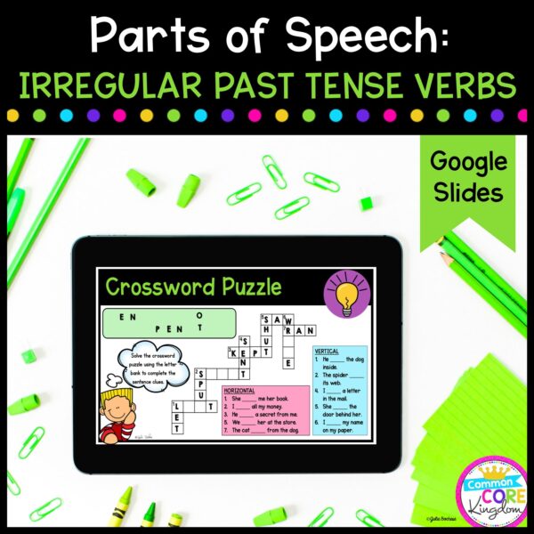 Irregular Past Tense Verbs for 2nd & 3rd Grade in Google Slides Format