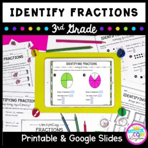 Identifying Fractions for 3rd Grade 3.NF.A1