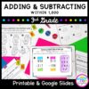 Adding & Subtracting to 1,000 3rd Grade Math in Google Slides Format