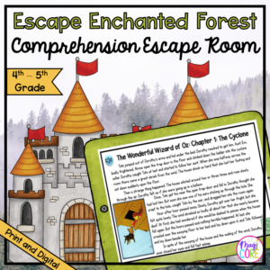 Reading Comprehension Escape Room & Webscape™ - 4th & 5th Grade