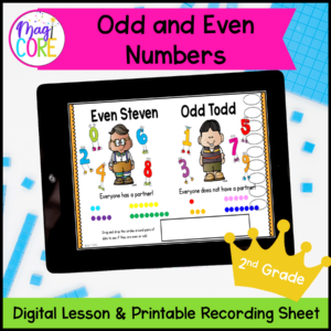 Odd and Even Numbers - 2nd Grade Math Digital Mini Lesson - 2.OA.C.3