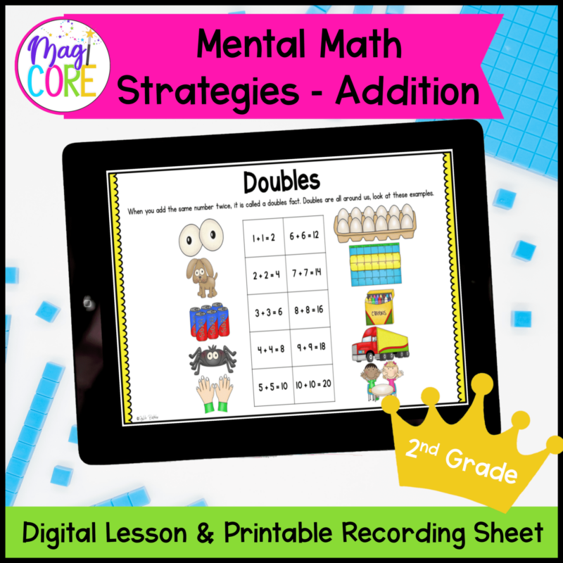 Mental Math Strategies Addition - 2nd Grade Math Digital Mini Lesson 2.OA.B.2