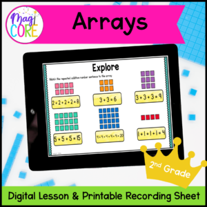 Arrays - 2nd Grade Math Digital Mini Lesson - 2.OA.C.4