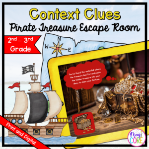 Nonfiction Context Clues Reading Escape Room & Webscape™ - 2nd & 3rd Grade