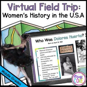 Virtual Field Trip: Women's History in Google Slides and Seesaw Format with Answer Key