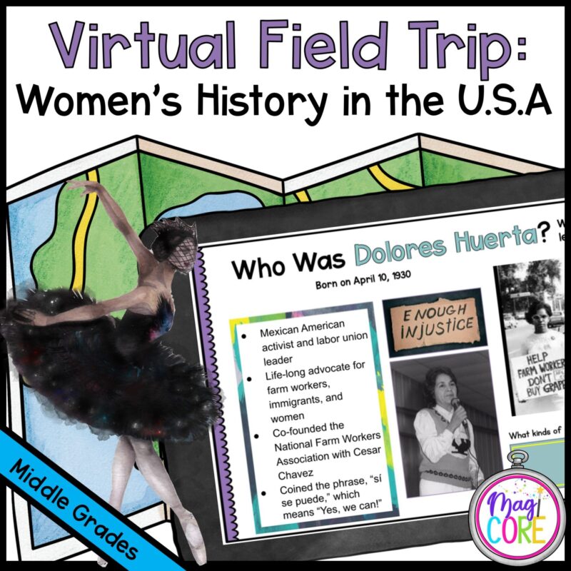 Virtual Field Trip: Women's History in Google Slides and Seesaw Format with Answer Key