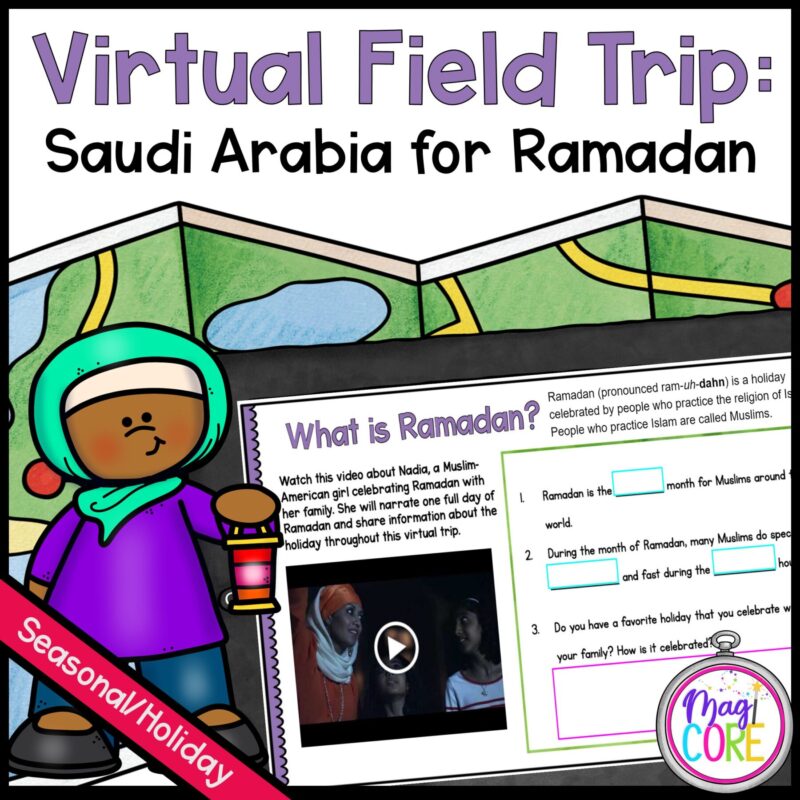 Virtual Field Trip to Saudi Arabia for Ramadan in Google Slides & Seesaw Format