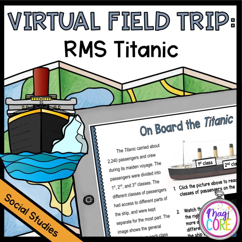 Titanic Virtual Field Trip in Seesaw & Google Format