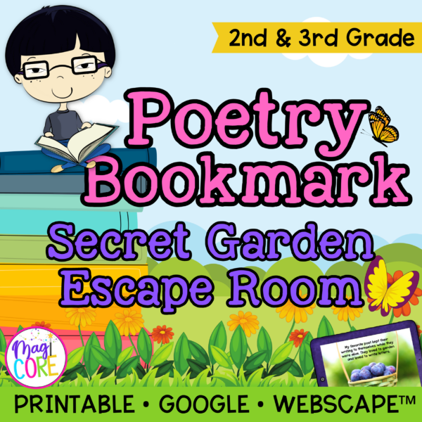 Poetry Garden Reading Escape Room & Webscape™ - 2nd & 3rd Grade