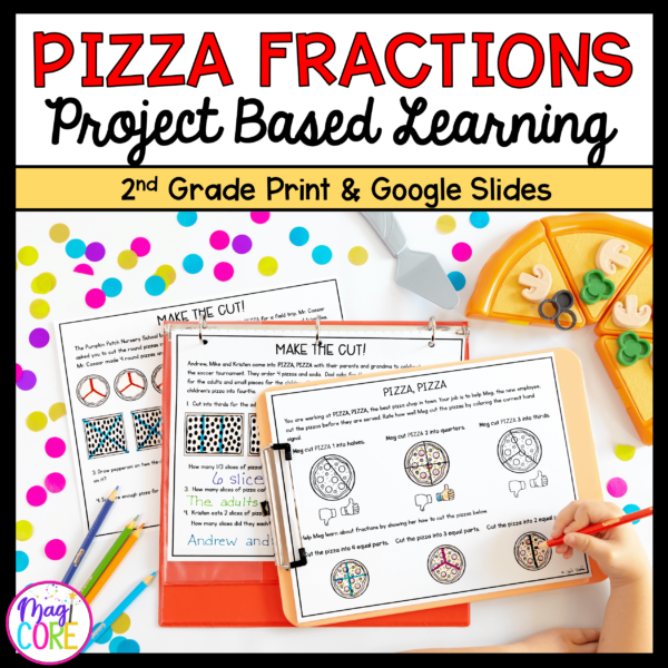 Pizza Fractions PBL - 2nd Grade Math Project Based Learning